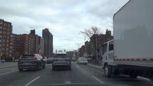 Нью-Йорк. Поездка на автомобиле из Бруклина в Квинс и обратно. Январь