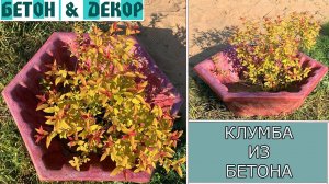 Клумба из бетона своими руками/Diy