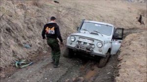 Ороктойский перевал. Май. УАЗ.