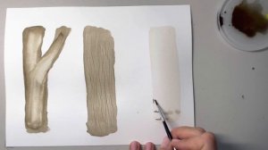 Three ways to paint tree trunks and and tree bark. Как нарисовать стволы деревьев.