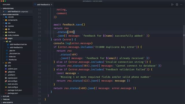 Test a Website Feedback Form #5 Test API Route with Postman смотреть онлайн