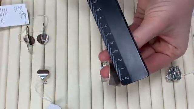Серьги и кольца из серебра без вставок. Завод Невский