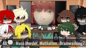 BNHA react to VILLAIN ! y/n as makima || MHA REACT || read desc || short