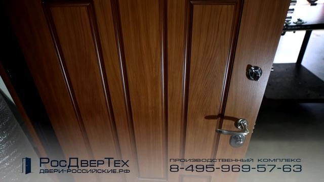 Дверь входная металлическая отделка МДФ шпонированный от РОСДВЕРТЕХ