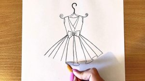 Как Нарисовать Пышное Платье Карандашом | Простой Рисунок Для Начинающих