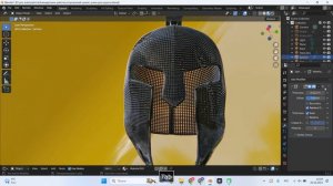3D урок модификатор wireframe в blender
