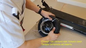 Minimotors Speedway 5. Замена покрышки на заднем колесе.