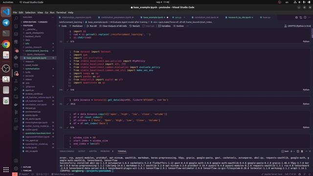 Reinforcement Learning for trading using Stable-Baselines3