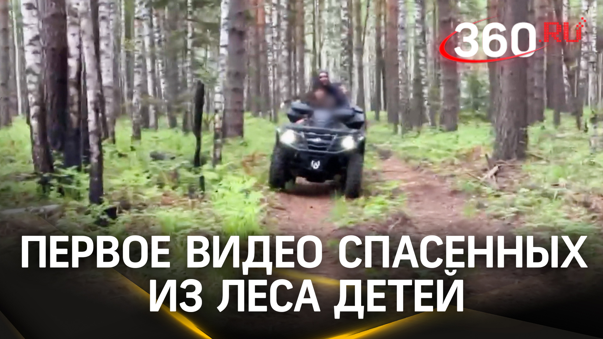 Первое видео спасенных из леса детей: брат и сестра скитались по чаще несколько суток