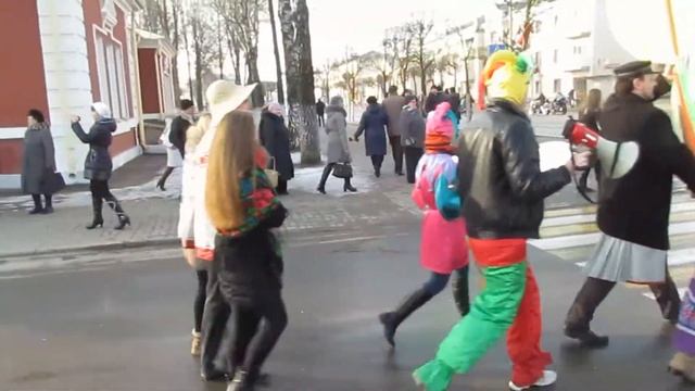 21.02.2015 Масленница Орша - Старт шествия смотреть онлайн