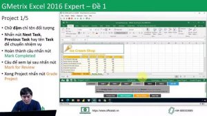 Giải đề MOS Excel 2016 Expert 77-728 - Project 1