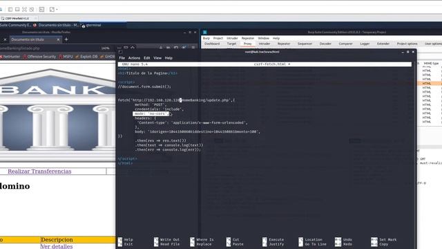 Vulnerabilidad CSRF - Explicación, vector de ataque y solución (Español) смотреть онлайн