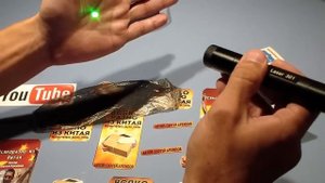 Полный обзор и тест самой мощной лазерной указки 301 из Китая. мощность лазера 5000mw