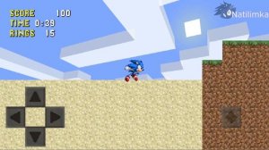 Sonic In Minecraft World 2D ~ Android Sonic Fan Games Gameplay