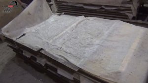 Изготовление плит парапетных железобетонных по технологии Мрамор из бетона