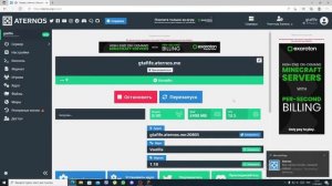 как настроить сервер на атернос