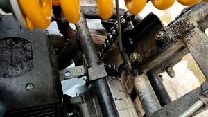 Квадроцикл Wels THUNDER 150 куб, часть 2, установка натяжителя цепи и модернизация цепного привода.