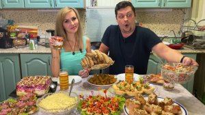 МУКБАНГ  | Пробуем БЛЮДА с ПРАЗДНИЧНОГО СТОЛА на 8 МАРТА | Что ЗАБРАКОВАЛИ? | ПРИДУМЫВАЕМ НАЗВАНИЯ