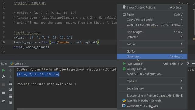 Lambda function in python | Lambda in python examples | Filter(), map(), reduce() functions