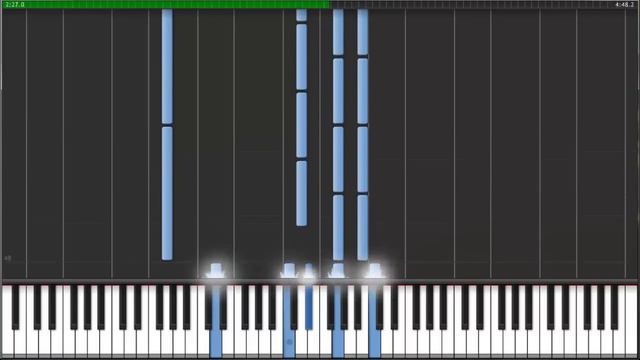 Adele - Skyfall (Synthesia- Piano version) смотреть онлайн
