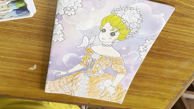 Colored by hand by me! Instructions on how to color a princess dress part 3 смотреть онлайн