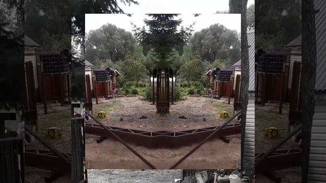 Навес двухскатный из поликарбоната. смотреть онлайн