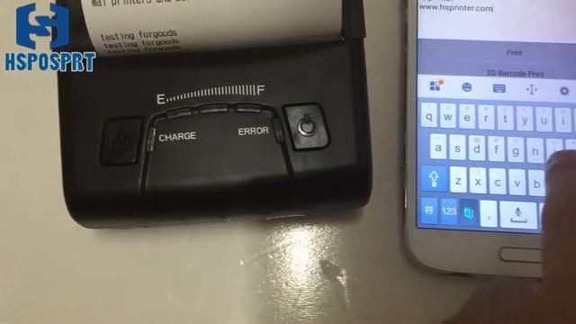 HS-E30 Portable Thermal Pos Bluetooth Printer For Android and IOS смотреть онлайн