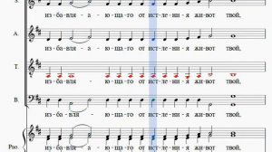 Партия Бас. Тренажер,  Антифон 1, греческий распев.