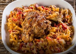 КАПУСТА тушеная С РУЛЬКОЙ. Очень Вкусно и Просто!