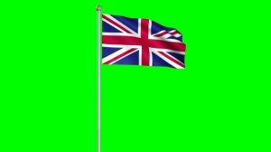 United Kingdom Flag #1 - 4K Green screen FREE high quality effects