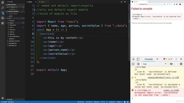 1 Import and Export ES6 Modules смотреть онлайн