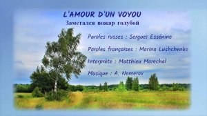 L’AMOUR D’UN VOYOU (chanson russe en français) - ЗАМЕТАЛСЯ ПОЖАР ГОЛУБОЙ (на французском)