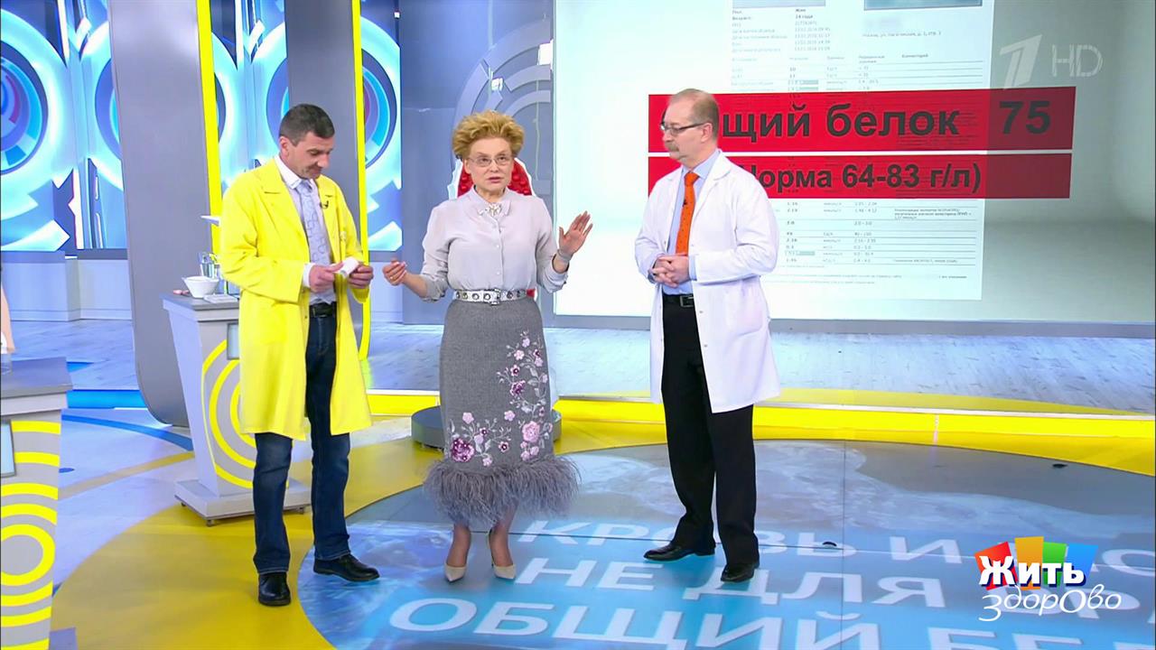 Анализ крови. Общий белок. Жить здорово! Фрагмент выпуска от 19.02.2019