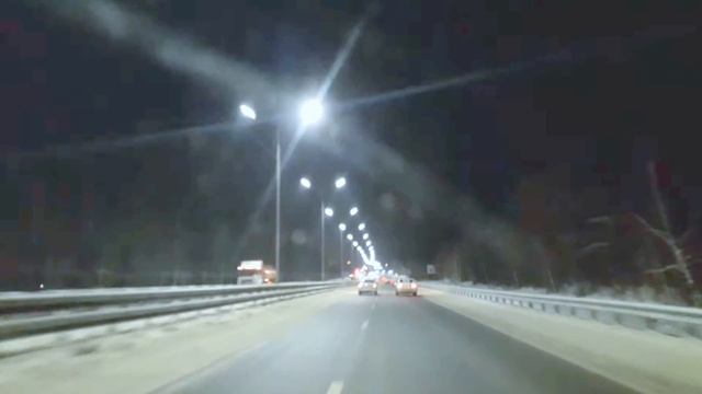 Супер освещение на федеральной трассе! Светло как днём! смотреть онлайн