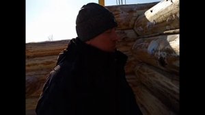 7.Как срубить сруб в русскую чашу.Положили бревно, проверка