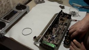 Японская стерео микро магнитола National Panasonic RX-F6F ремонт кинематики