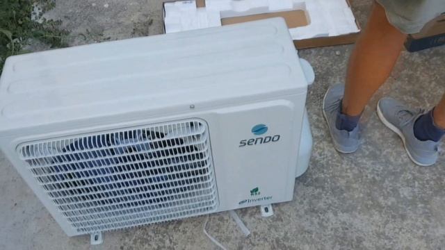 Кондиционер  инвертор Китай  Sendo  и AUX  распаковка установка и обзор