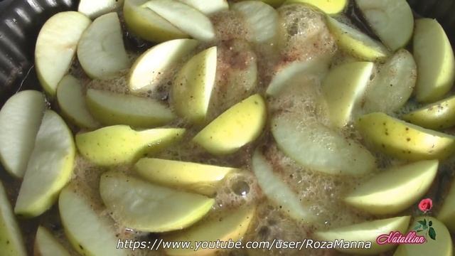 Пирог с яблоками. Французский яблочный пирог. Тарт татен
