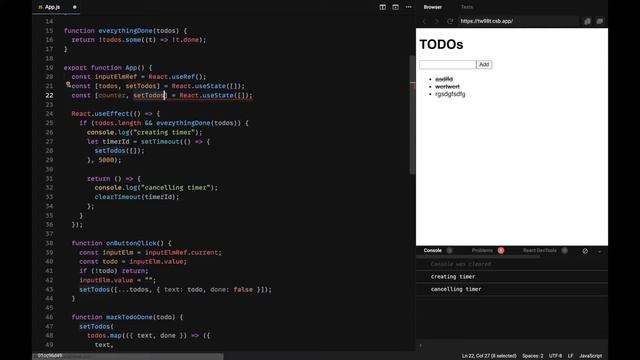 React Hooks (useEffect) | React from first principles 8 смотреть онлайн