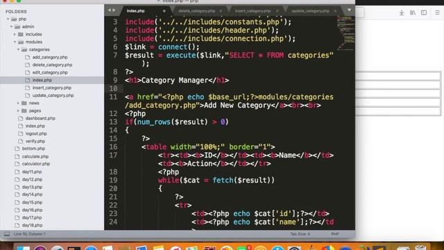 PHP - Day 35 - Deleting entry and showing flash messages смотреть онлайн