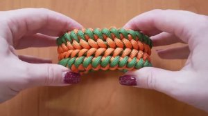 Браслет брутальный широкий из паракорда