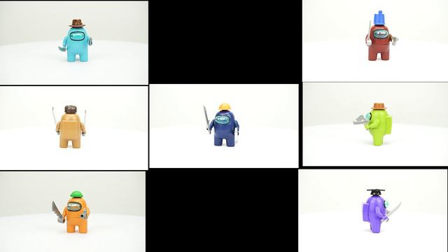 Lego Among Us: 8 in 1 Beautiful Minifigures Unbox & Build | Unofficial Lego смотреть онлайн