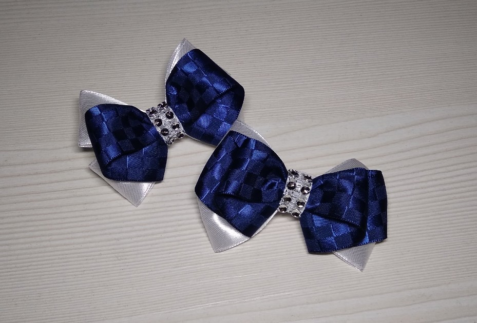 Мини - бантики в школу из остатков лент 2,5 см! Мастер - класс! смотреть онлайн