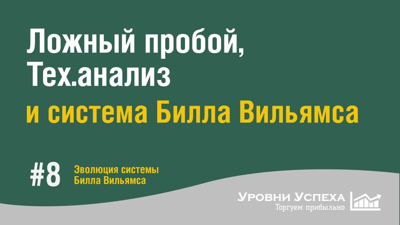 Ложный пробой, теханализ и система Билла Вильямса