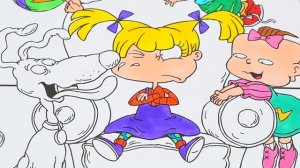Coloring Rugrats Nickelodeon 90s Crayola Coloring Page Prismacolor Markers | KiMMi THE CLOWN