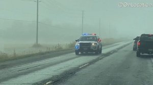 Responding In The Fog - Windsor Police, Ford Explorer With Lights