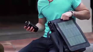 Универсальный рюкзак с солнечной панелью и аккумулятором 