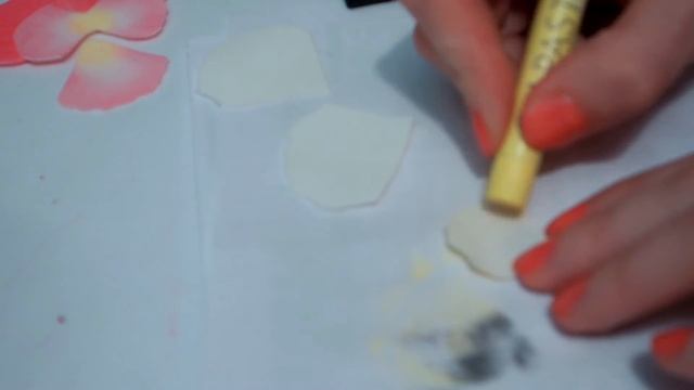 Анютины глазки из фоамирана Ободок с цветами мастер класс Headband - flowers of Pansies foam