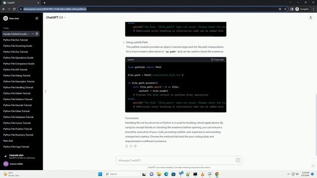 Python File Does Not Exist