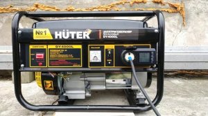 бензогенератор HUTER-DY4000L работа с нагрузкой 2700 ват